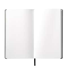 Blank open notebook isolated on transparent background Remove png, Clipping Path, pen tool