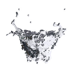 futuristic chrome liquid Abstract metallic shape 3d render