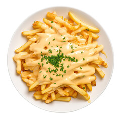 french fries in a plate isolated on transparent background Remove png, Clipping Path, pen tool