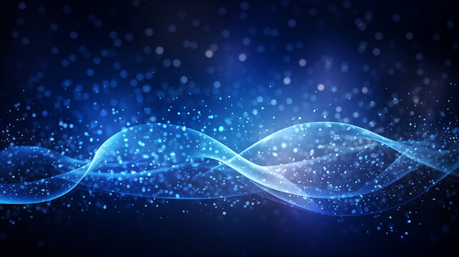 symmetry shining blue glow technology background - Powered by Adobe