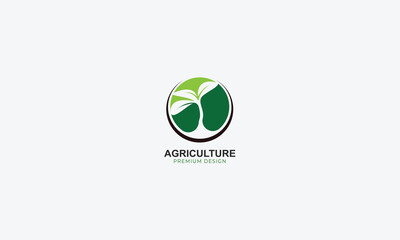 agriculture and natural farm logo design vector template