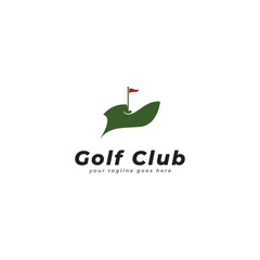 Golf logo design vector template, Vector label of golf, Logo of golf championship, illustration, Creative icon, design concept