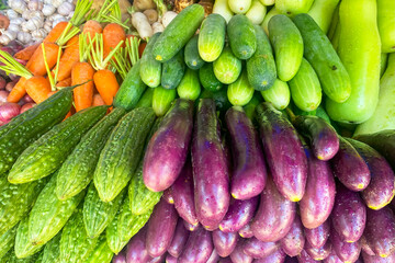 Fresh vegetables at the farmers market