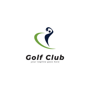 Golf logo design vector template, Vector label of golf, Logo of golf championship, illustration, Creative icon, design concept