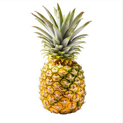 Fototapeta premium Pineaplle fruit isolated on tranparent background. Generative AI