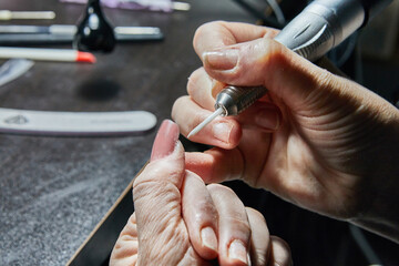 Advanced Gel Nail Extension and Manicure Performed by Professional Nail Technician