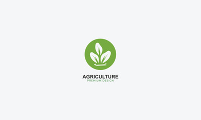 agriculture and natural farm logo design vector template