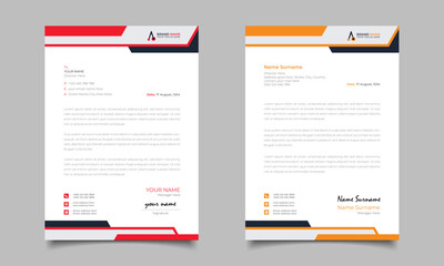 Professional And Modern Letterhead Design Business Letterhead Template Design