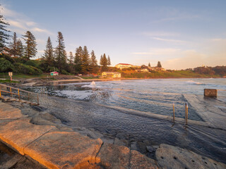 View of Main Beach at Yamba in the Morning