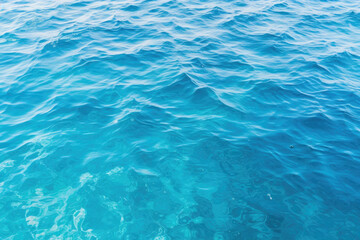 Obraz premium Calm clear blue sea water background. Blue azure sea water texture.
