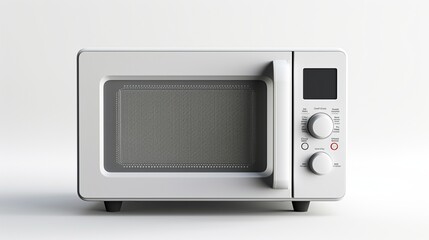 Microwave stove on white background