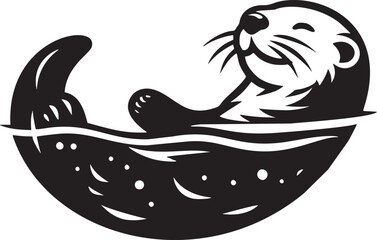 Joyful Otter Illustration