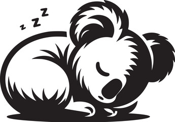 Sleeping Koala Illustration