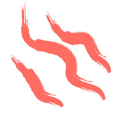 Colored Abstract Grunge Paint Brush Stroke Design Element