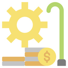 Retirement Plan Flat Icon