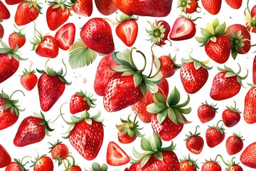 strawberry seamless pattern