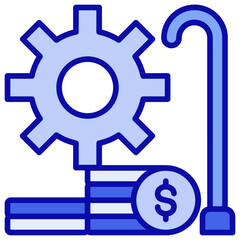 Retirement Plan Blue Icon