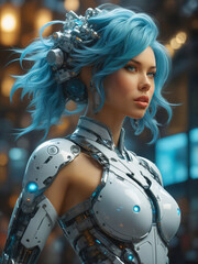 Cyber Anime Woman