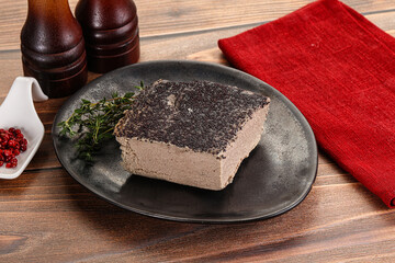 Delicous liver pate snack appetizer