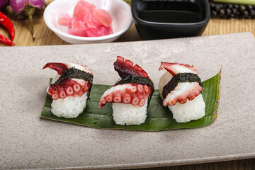 Japanese cuisine - sushi with octopus