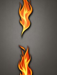 illustration of a burning fire