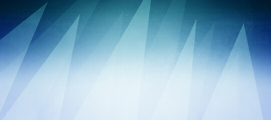 modern abstract blue background design with layers of textured white transparent material in triangle and squares shapes in random geometric pattern