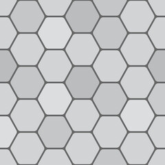 Pavement top view pattern, street grey cobblestone, garden sidewalk tile, paving for patio, park or street. Vector gray diamond shaped bricks. Architectural, symmetrical, geometric, structured design