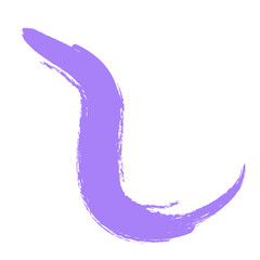 Colored Abstract Grunge Paint Brush Stroke Design Element