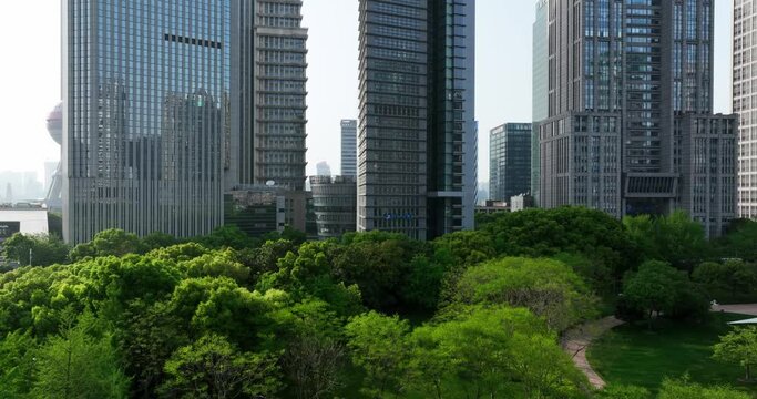 skyscrapers in shanghai