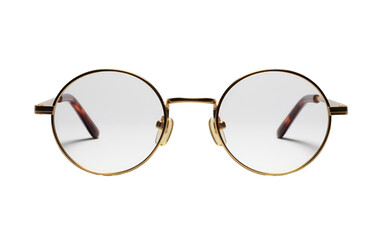 Round Eyeglasses On Transparent Background