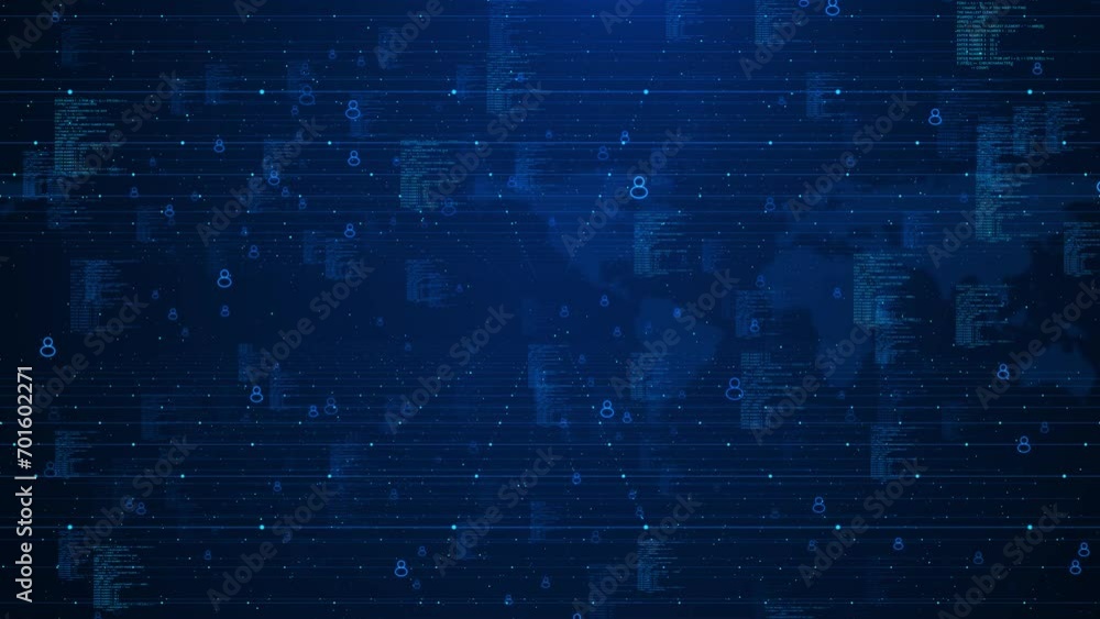 Poster digital cyber wave cyberspace lines network, big data, data center, virtual space server, internet, 
