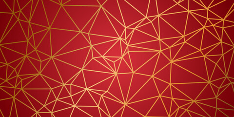 elegant red background with gold lines