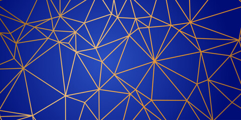 elegant dark blue background with gold lines