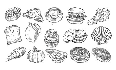 food handdrawn collection