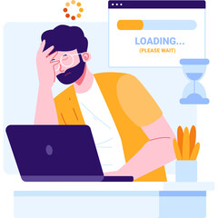 Loading Page Character Illustration