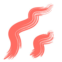 Colored Abstract Grunge Paint Brush Stroke Design Element