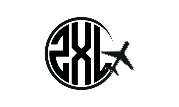 ZXL three initial letter circle tour & travel agency logo design vector template. hajj Umrah agency, abstract, wordmark, business, monogram, minimalist, brand, company, flat, tourism agency, tourist