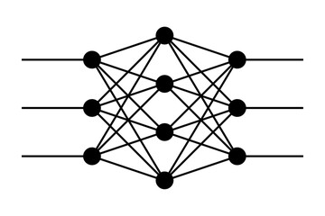 Diagram of a 3-layer artificial neural network