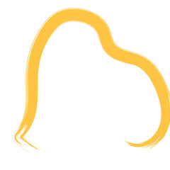 Colored Abstract Grunge Paint Brush Stroke Design Element