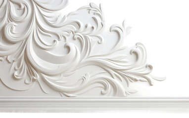 The Artistry of Patterns on White Wood on White or PNG Transparent Background