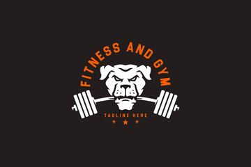 wild pitbull fitness and gym modern logo design for gym and fitness industry