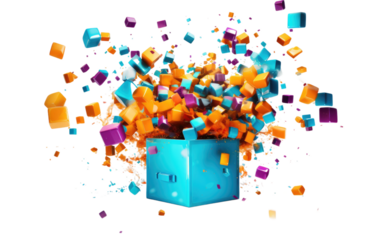 The Excitement of a Price Burst Box on White or PNG Transparent Background