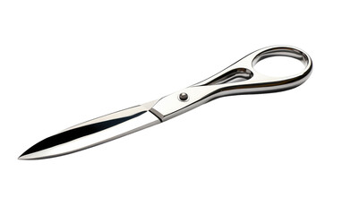 Fototapeta premium Cutting Chic with Sleek Scissors on White or PNG Transparent Background