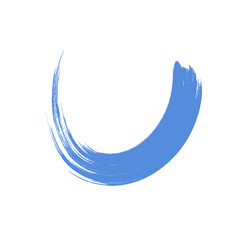 Colored Abstract Grunge Paint Brush Stroke Design Element