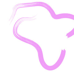 Colored Abstract Grunge Paint Brush Stroke Design Element