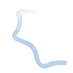 Colored Abstract Grunge Paint Brush Stroke Design Element