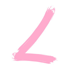 Colored Abstract Grunge Paint Brush Stroke Design Element