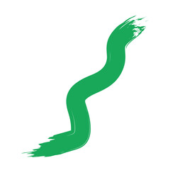 Colored Abstract Grunge Paint Brush Stroke Design Element