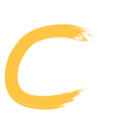 Colored Abstract Grunge Paint Brush Stroke Design Element