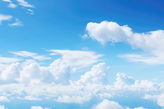 Background blue sky with white clouds